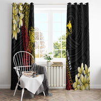 Personalized Papua New Guinea Window Curtain Kundu Drum Carving Motifs