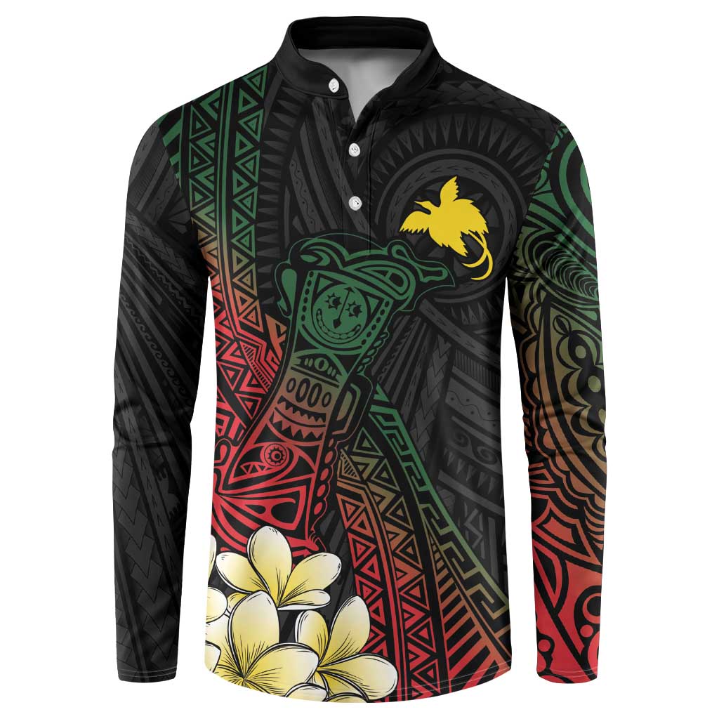 Personalized Papua New Guinea Button Sweatshirt Kundu Drum Motifs - Sepik Colors