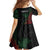 Personalized Papua New Guinea Family Matching Summer Maxi Dress and Hawaiian Shirt Kundu Drum Motifs - Sepik Colors