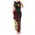Personalized Papua New Guinea Family Matching Tank Maxi Dress and Hawaiian Shirt Kundu Drum Motifs - Sepik Colors