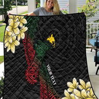 Personalized Papua New Guinea Quilt Kundu Drum Motifs - Sepik Colors