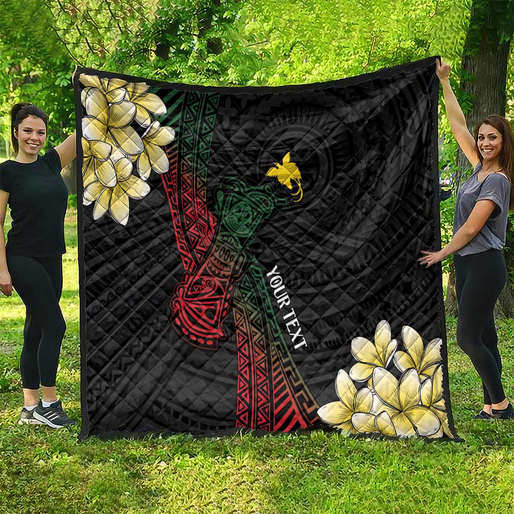 Personalized Papua New Guinea Quilt Kundu Drum Motifs - Sepik Colors