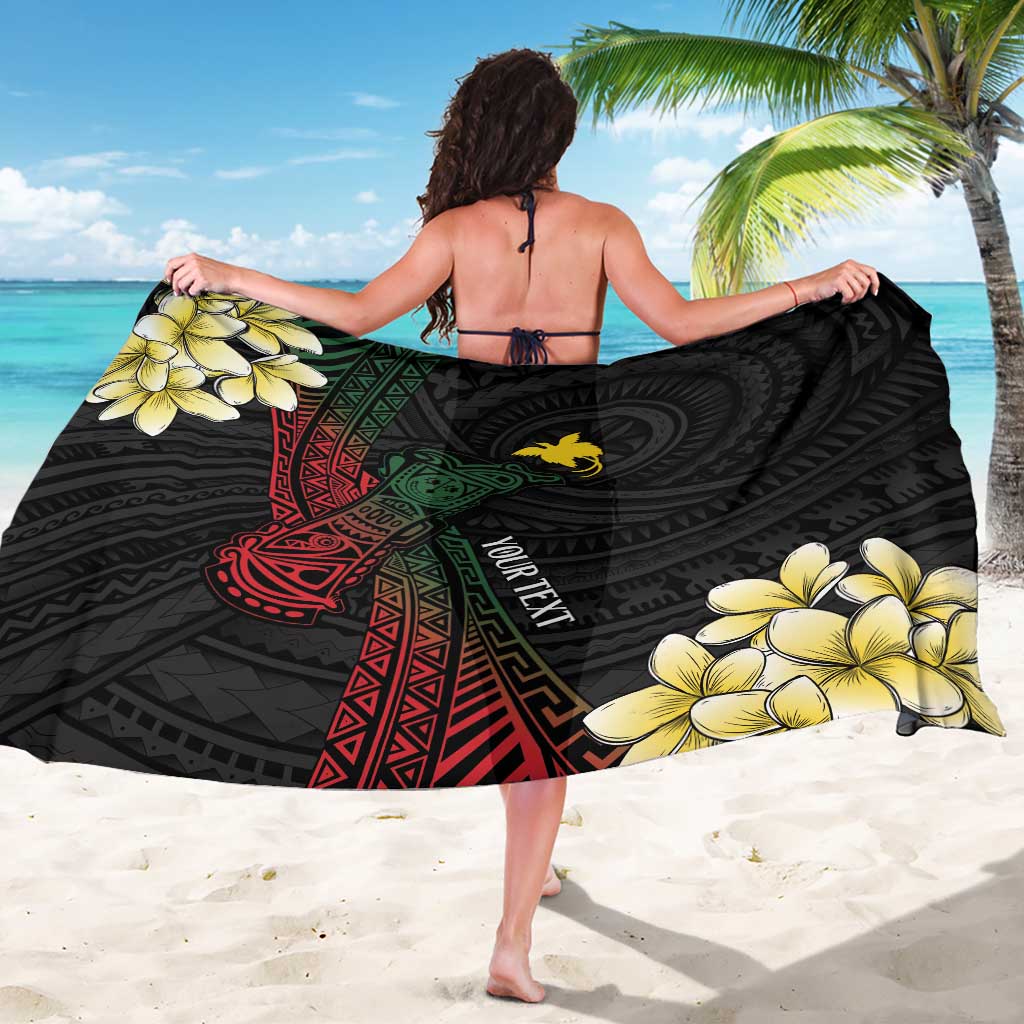 Personalized Papua New Guinea Sarong Kundu Drum Motifs - Sepik Colors