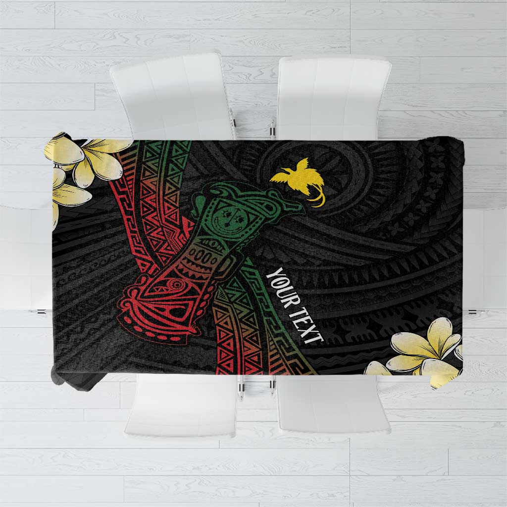 Personalized Papua New Guinea Tablecloth Kundu Drum Motifs - Sepik Colors