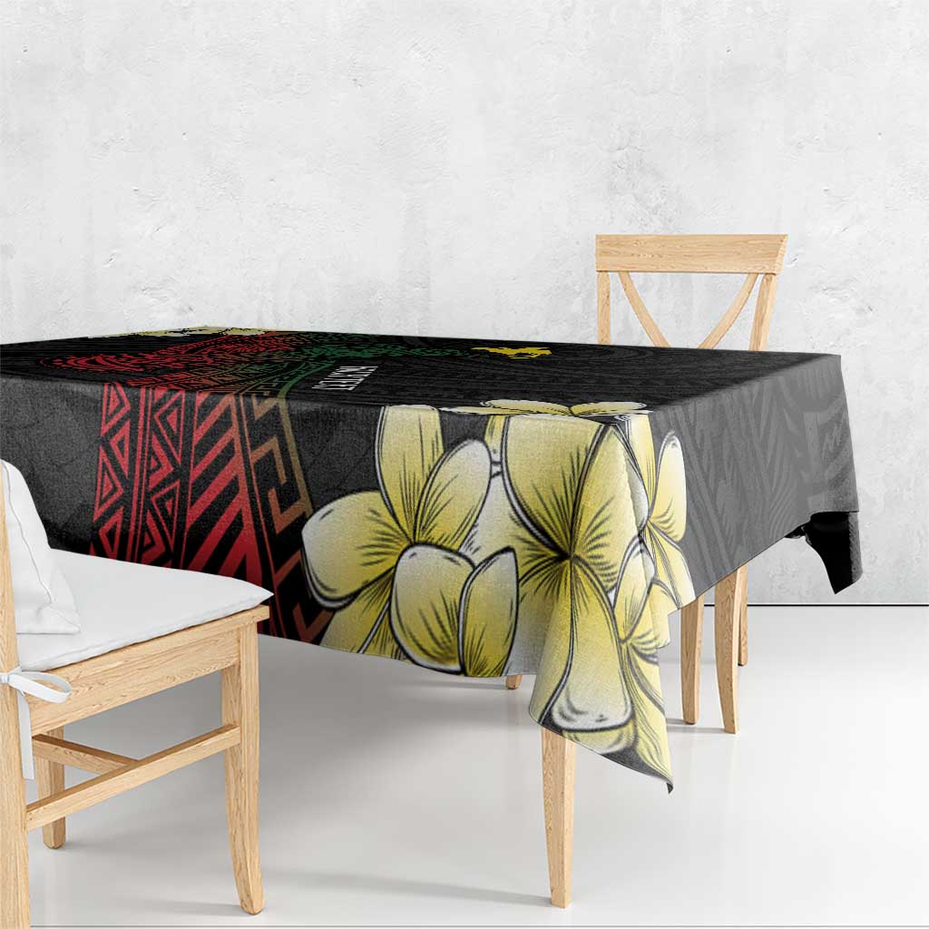 Personalized Papua New Guinea Tablecloth Kundu Drum Motifs - Sepik Colors