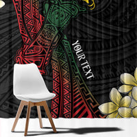 Personalized Papua New Guinea Window Curtain Kundu Drum Motifs - Sepik Colors