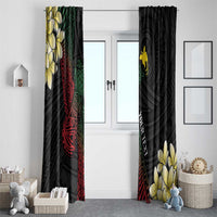 Personalized Papua New Guinea Window Curtain Kundu Drum Motifs - Sepik Colors