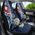 Bula Fiji Tagimaucia Mix Plumeria Masi Tapa Car Seat Cover Blue