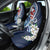 Bula Fiji Tagimaucia Mix Plumeria Masi Tapa Car Seat Cover Blue