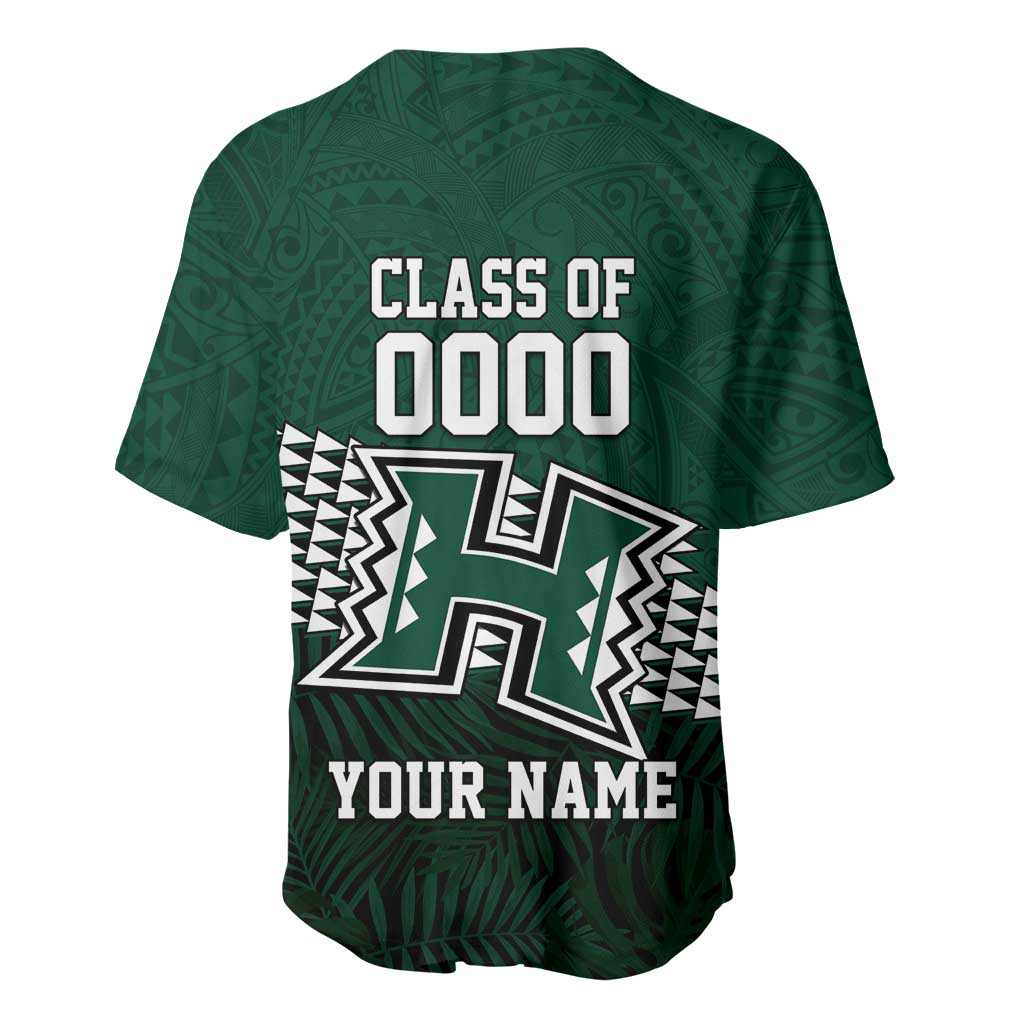 Hawaii Rainbow Warriors Alumni Custom Baseball Jersey Kanaka Arrows Tropical Vibes
