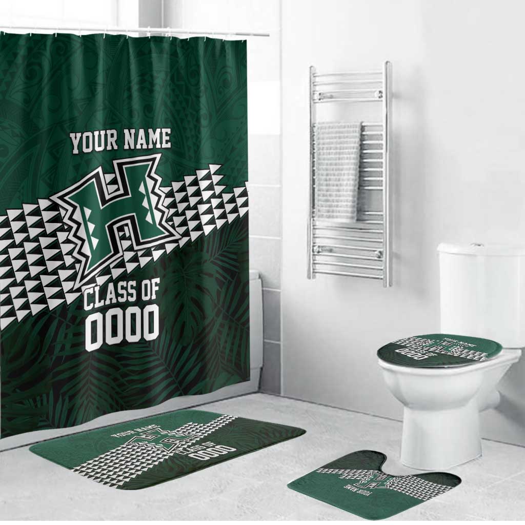 Hawaii Rainbow Warriors Alumni Custom Bathroom Set Kanaka Arrows Tropical Vibes