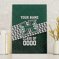 Hawaii Rainbow Warriors Alumni Custom Canvas Wall Art Kanaka Arrows Tropical Vibes
