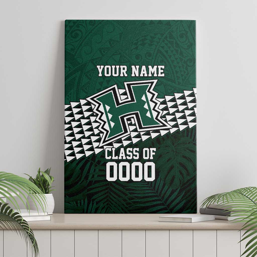 Hawaii Rainbow Warriors Alumni Custom Canvas Wall Art Kanaka Arrows Tropical Vibes