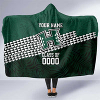 Hawaii Rainbow Warriors Alumni Custom Hooded Blanket Kanaka Arrows Tropical Vibes