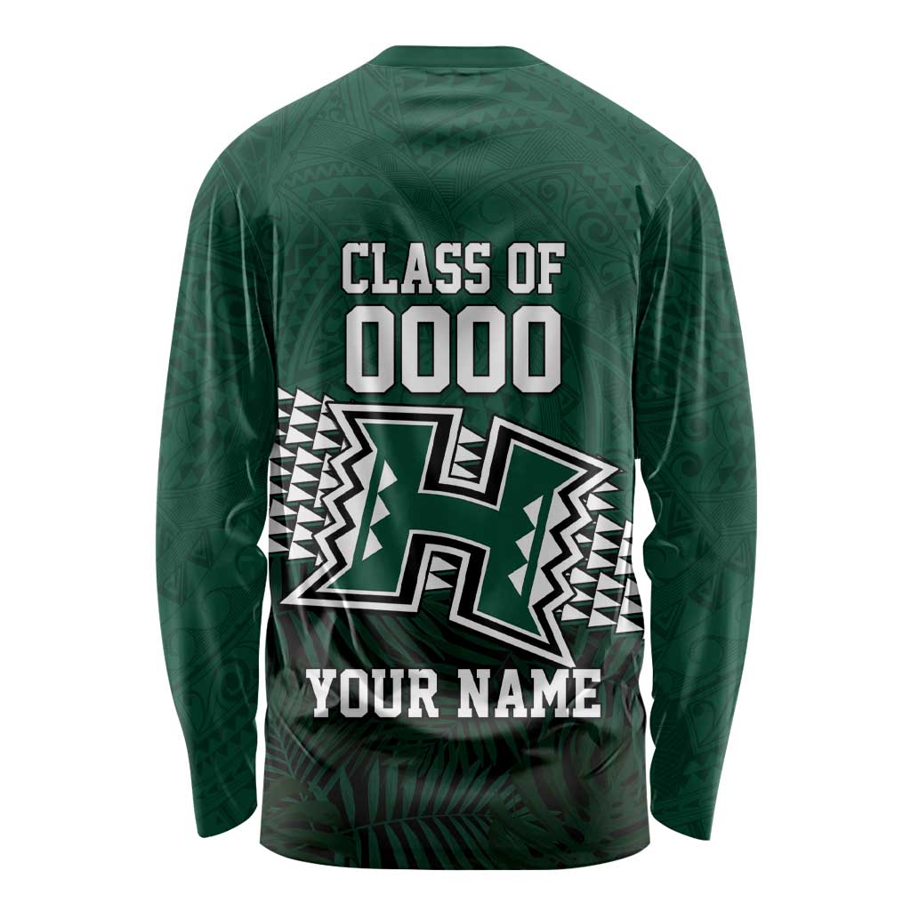 Hawaii Rainbow Warriors Alumni Custom Long Sleeve Shirt Kanaka Arrows Tropical Vibes
