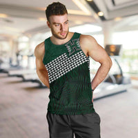 Hawaii Rainbow Warriors Alumni Custom Men Tank Top Kanaka Arrows Tropical Vibes LT7 Green - Polynesian Pride