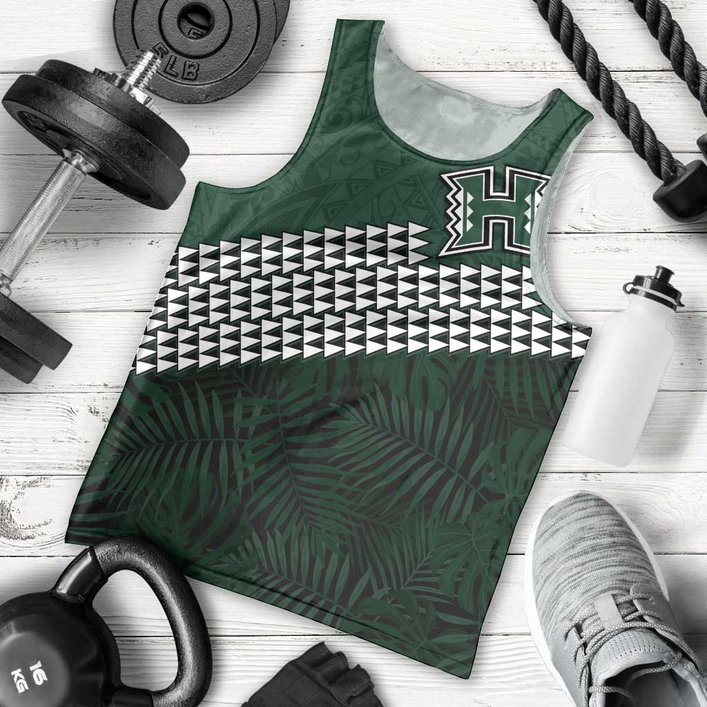 Hawaii Rainbow Warriors Alumni Custom Men Tank Top Kanaka Arrows Tropical Vibes LT7 - Polynesian Pride