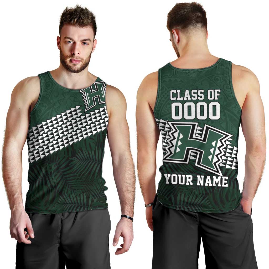 Hawaii Rainbow Warriors Alumni Custom Men Tank Top Kanaka Arrows Tropical Vibes LT7 - Polynesian Pride