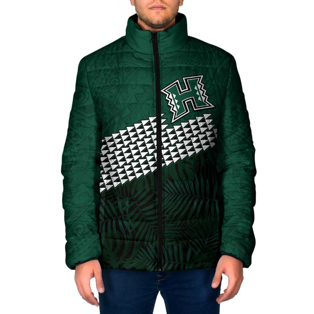 Hawaii Rainbow Warriors Alumni Custom Padded Jacket Kanaka Arrows Tropical Vibes