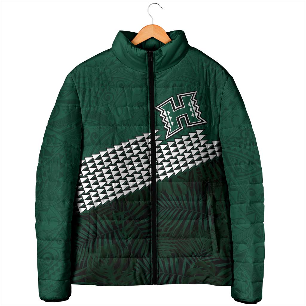 Hawaii Rainbow Warriors Alumni Custom Padded Jacket Kanaka Arrows Tropical Vibes