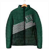 Hawaii Rainbow Warriors Alumni Custom Padded Jacket Kanaka Arrows Tropical Vibes
