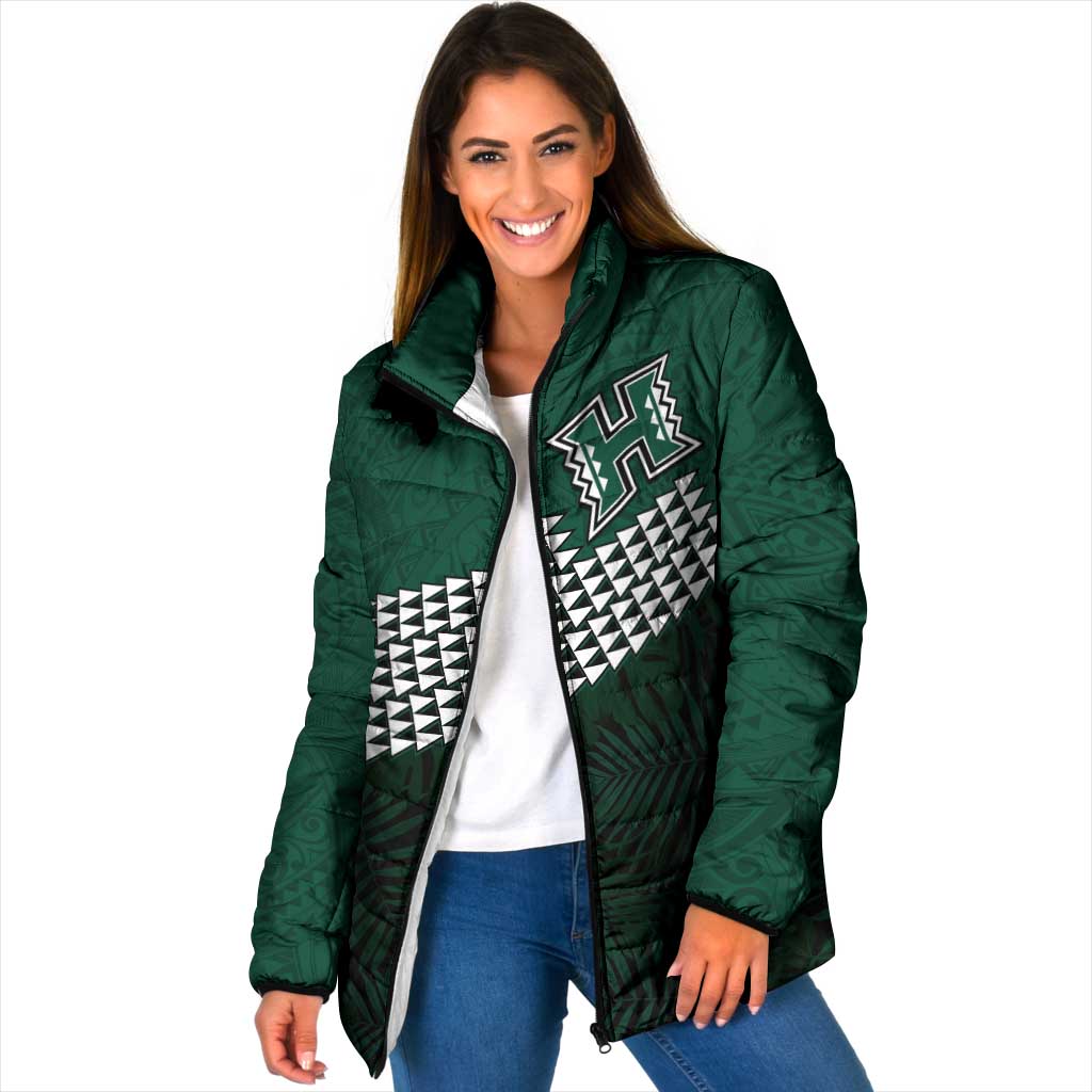 Hawaii Rainbow Warriors Alumni Custom Padded Jacket Kanaka Arrows Tropical Vibes