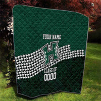 Hawaii Rainbow Warriors Alumni Custom Quilt Kanaka Arrows Tropical Vibes