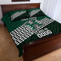 Hawaii Rainbow Warriors Alumni Custom Quilt Bed Set Kanaka Arrows Tropical Vibes