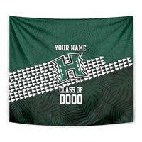 Hawaii Rainbow Warriors Alumni Custom Tapestry Kanaka Arrows Tropical Vibes LT7 - Polynesian Pride
