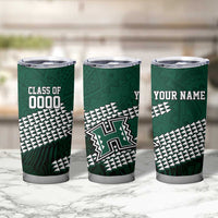 Hawaii Rainbow Warriors Alumni Custom Tumbler Cup Kanaka Arrows Tropical Vibes
