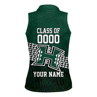 Hawaii Rainbow Warriors Alumni Custom Women Sleeveless Polo Shirt Kanaka Arrows Tropical Vibes
