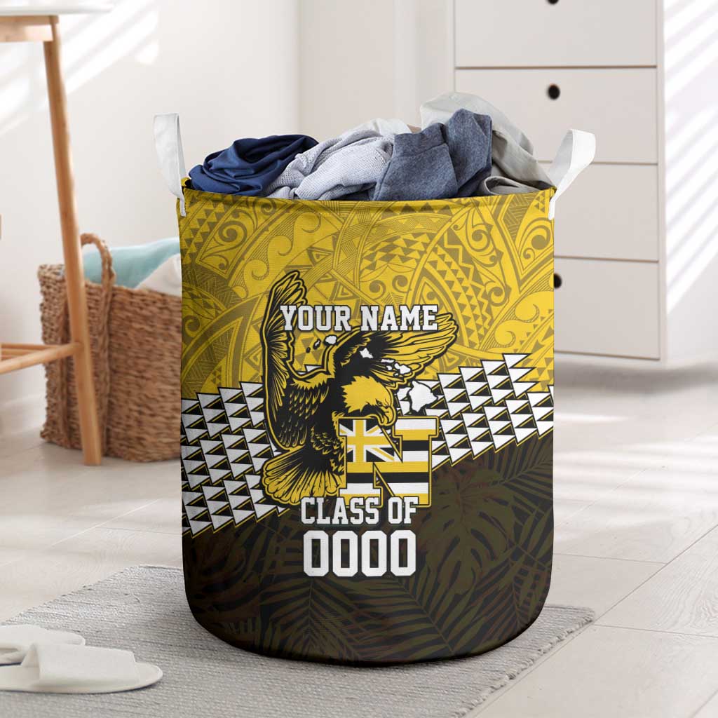 Hawaii Nanakuli High Alumni Custom Laundry Basket Kanaka Arrows Tropical Vibes