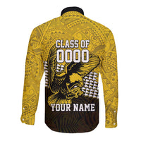 Hawaii Nanakuli High Alumni Custom Long Sleeve Button Shirt Kanaka Arrows Tropical Vibes LT7 - Polynesian Pride