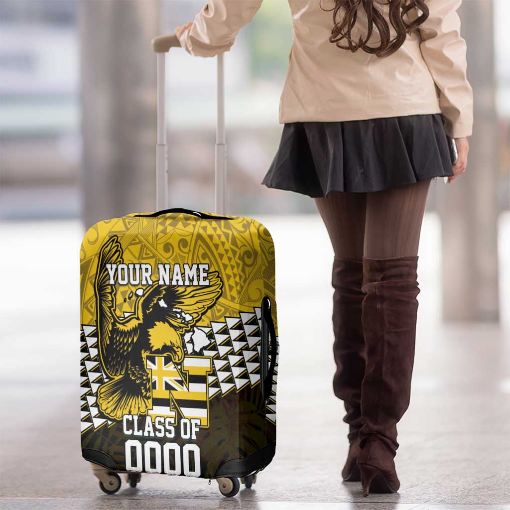 Hawaii Nanakuli High Alumni Custom Luggage Cover Kanaka Arrows Tropical Vibes