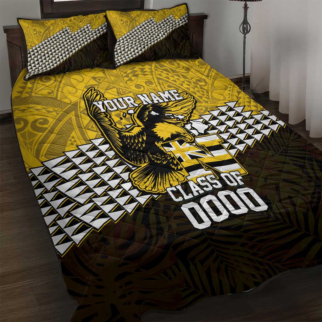 Hawaii Nanakuli High Alumni Custom Quilt Bed Set Kanaka Arrows Tropical Vibes