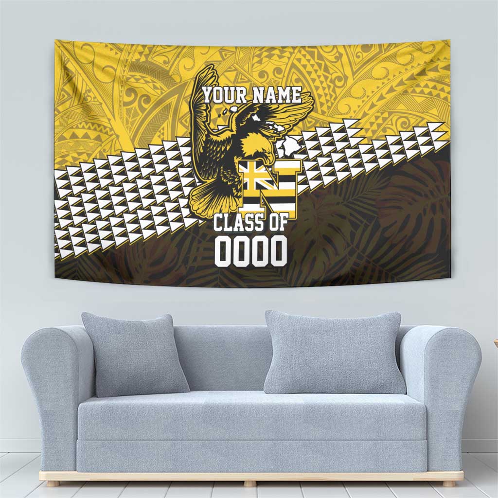 Hawaii Nanakuli High Alumni Custom Tapestry Kanaka Arrows Tropical Vibes
