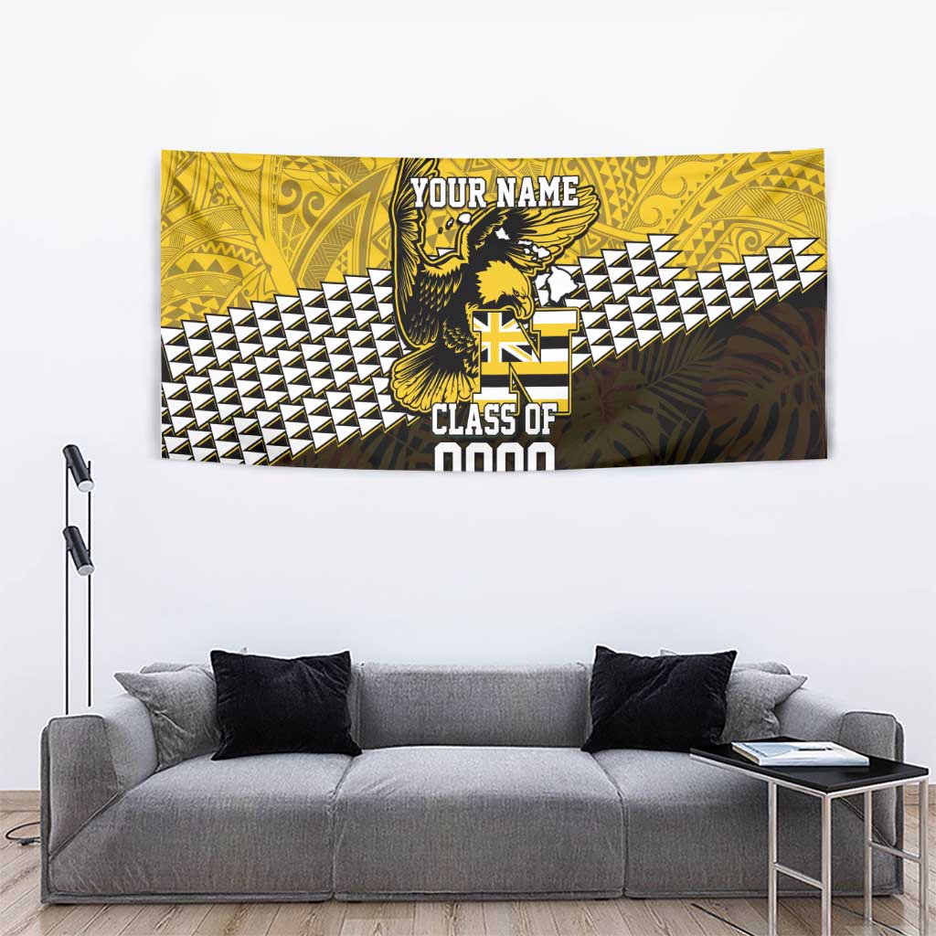 Hawaii Nanakuli High Alumni Custom Tapestry Kanaka Arrows Tropical Vibes