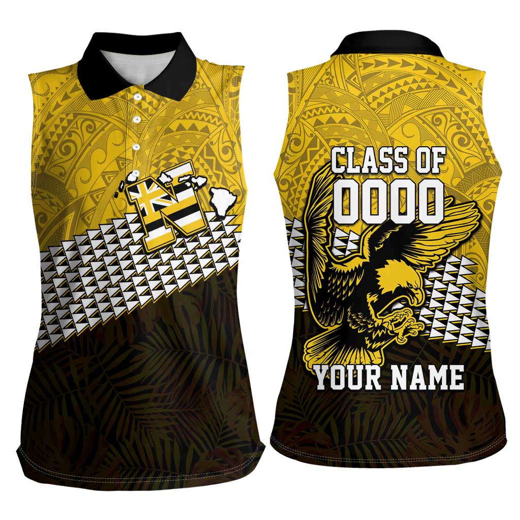 Hawaii Nanakuli High Alumni Custom Women Sleeveless Polo Shirt Kanaka Arrows Tropical Vibes LT7 - Polynesian Pride