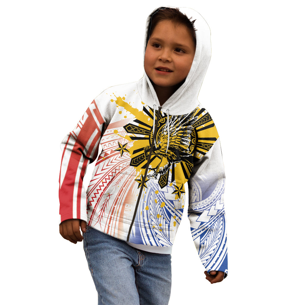 Philippines Independence Day Kid Hoodie Eagle Mix Filipino Flag Tribal Style