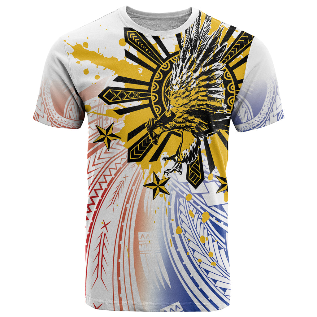 Philippines Independence Day T Shirt Eagle Mix Filipino Flag Tribal Style