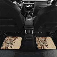 Talofa Samoa Mamanu Siapo Mix Malu Car Mats Classic Beige Frangipani and Turtles