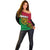 Personalised Vanuatu Off Shoulder Sweater Mix Aboriginal Dot Art LT7 - Polynesian Pride