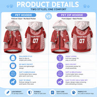 Custom Tonga Rugby Pet Hoodie Mate Ma'a Tonga Champions