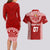 Personalised Tonga Rugby Couples Matching Long Sleeve Bodycon Dress and Hawaiian Shirt Ikale Tahi Champions World Cup 2023 LT7 - Polynesian Pride