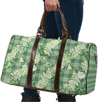 Green Palaka Hawaii Cowboy Christmas Travel Bag Paniolo Mix Maile Lei - Polynesian Pride