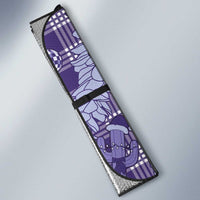 Purple Palaka Hawaii Cowboy Christmas Auto Sun Shade Paniolo Mix Maile Lei - Polynesian Pride