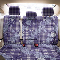 Purple Palaka Hawaii Cowboy Christmas Back Car Seat Cover Paniolo Mix Maile Lei - Polynesian Pride