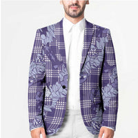 Purple Palaka Hawaii Cowboy Christmas Blazer Paniolo Mix Maile Lei - Polynesian Pride