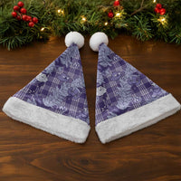 Purple Palaka Hawaii Cowboy Christmas Santa Hat Paniolo Mix Maile Lei - Polynesian Pride