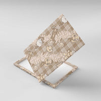 Khaki Palaka Hawaii Cowboy Christmas Canvas Wall Art Paniolo Mix Maile Lei - Polynesian Pride